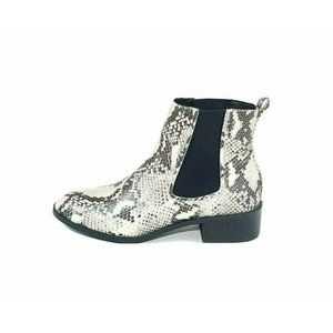 Steve Madden Daven Chelsea Ankle Boots Snake Print Womens US 10
